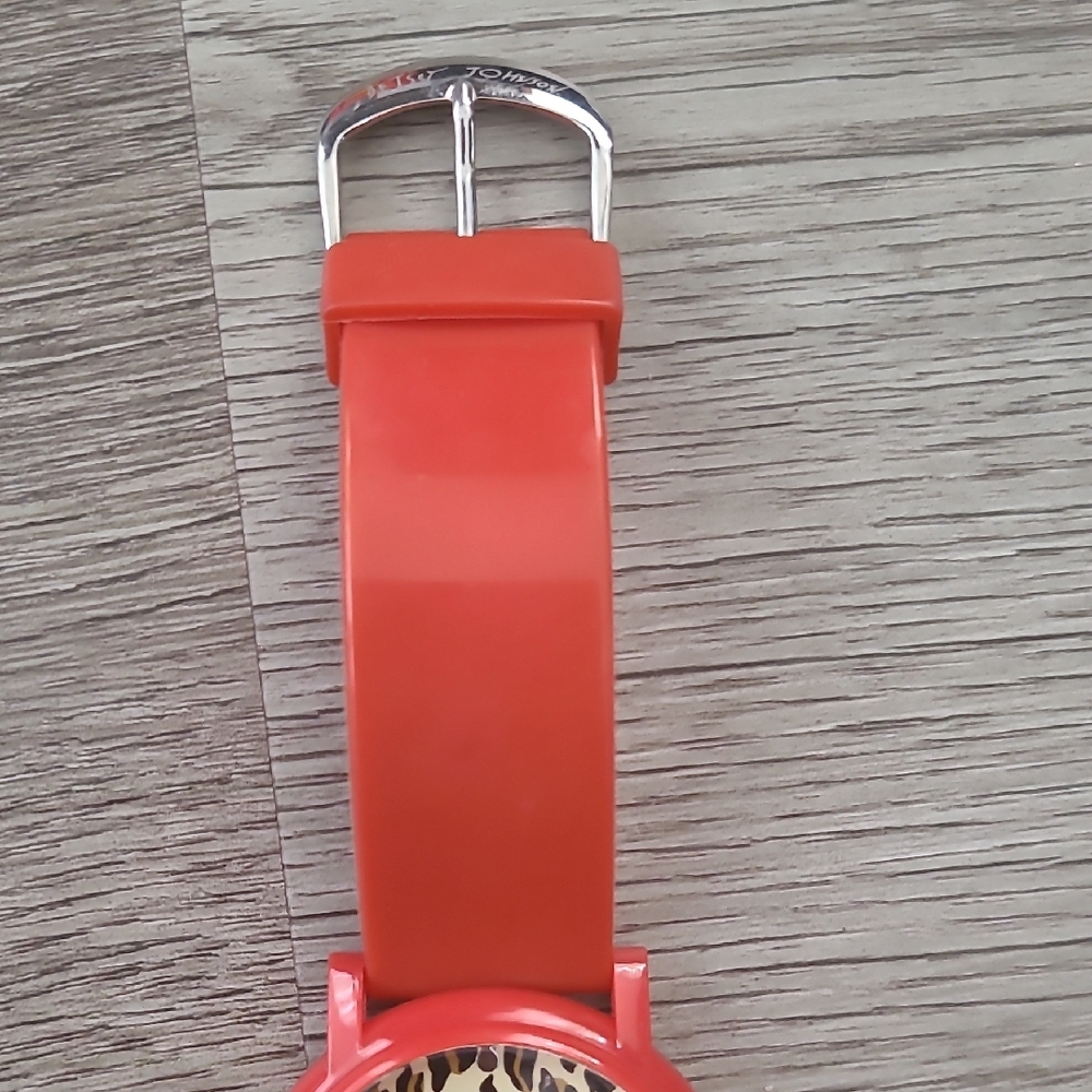 Red Leopard Print Watch - Picture 5 of 6